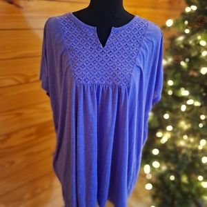 JMS Light purple shirt. Plus size 24. Long. Great with leggins.